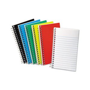 Wirebound Pocket Memo Book, Narrow, 5 x 3, White, 50 Sheets