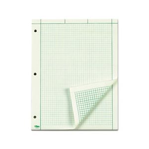 Engineering Computation Pad, 8 1 / 2 x 11, Green, 100 Sheets