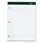 Double Docket Ruled Pads, 8 1 / 2 x 11 3 / 4, White, 100 Sheets, 6 Pads / Pack