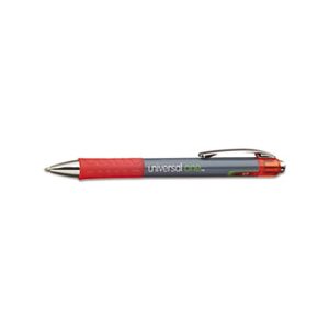 Roller Ball Retractable Gel Pen, Red Ink, Medium, Dozen