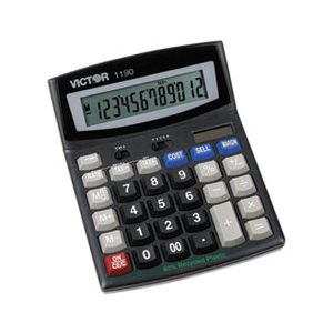 1190 Executive Desktop Calculator, 12-Digit LCD