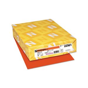 Color Paper, 24lb, 8 1 / 2 x 11, Orbit Orange, 500 Sheets