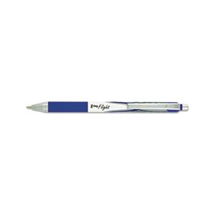 Z-Grip Flight Retractable Ballpoint Pen, 1.2 mm, Bold, Blue, Dozen