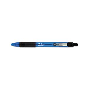 Z-Grip Neon Retractable Ballpoint Pen, 1mm, Medium, Blue, Dozen