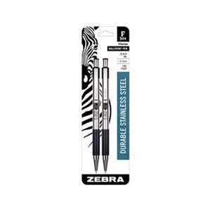 F-301 Retractable Ballpoint Pen, Black Ink, Fine, 2 / Pack